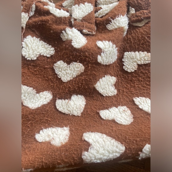 ANTHROPOLOGIE Faux Fur Tote Bag Hearts Shearling Sherpa Boho Cozy. - Picture 3 of 16